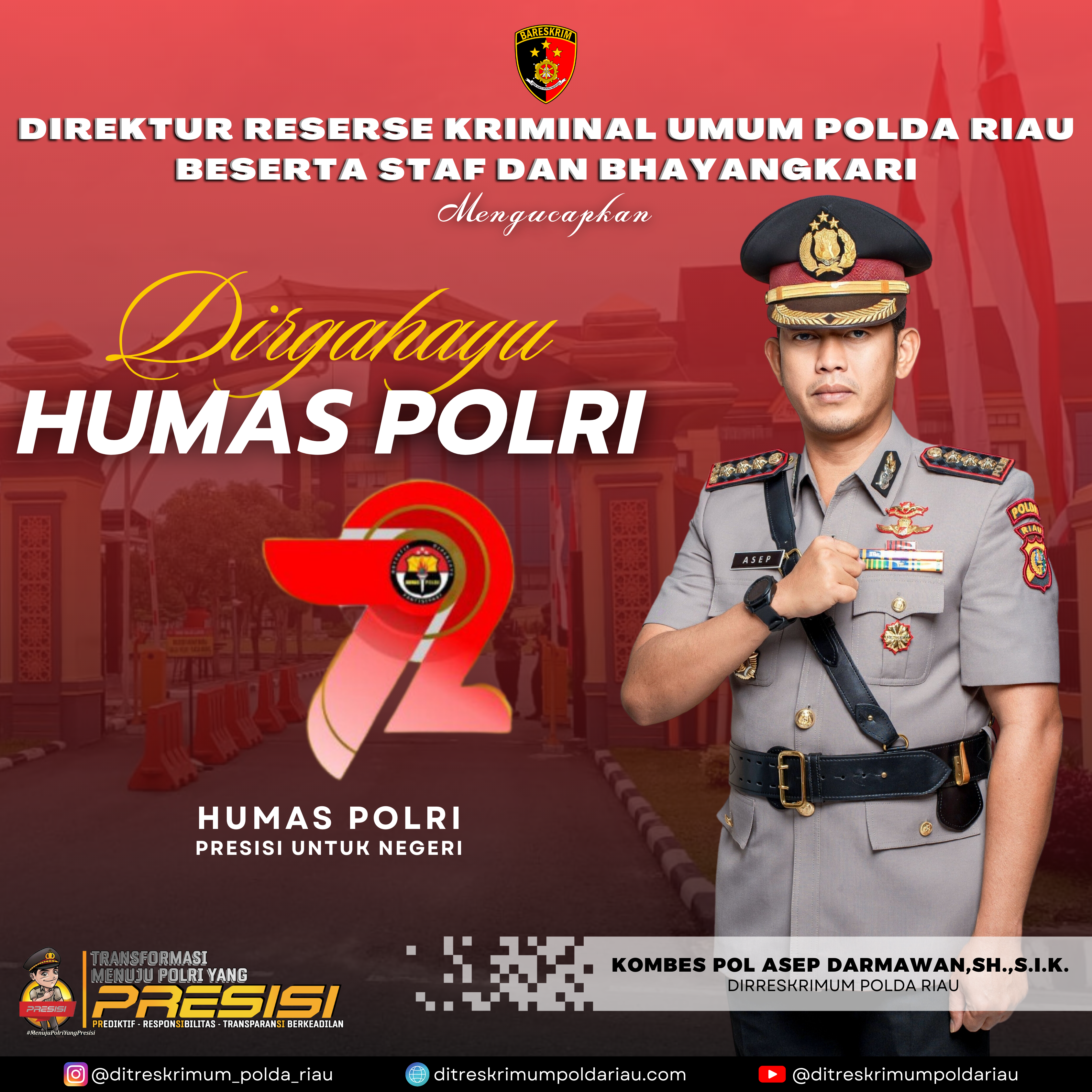 DIRGAHAYU HUMAS KE-72